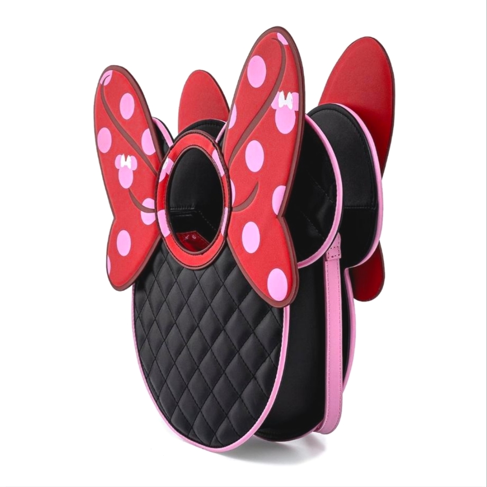 Loungefly Disney Minnie Mouse Bow Crossbody Bag - Picture 2 of 9